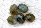 ONE 8x6 8mm x 6mm Oval Faceted Labradorite Gemstone Gem Cab Cabochon ebs6291