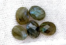 ONE 8x6 8mm x 6mm Oval Faceted Labradorite Gemstone Gem Cab Cabochon ebs6291