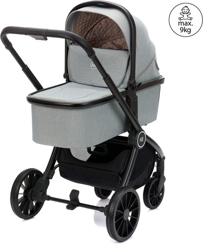 FILLIKID Kombi-Kinderwagen Kinderwagenset Cougar / Mica Set grau - Bild 15 von 20