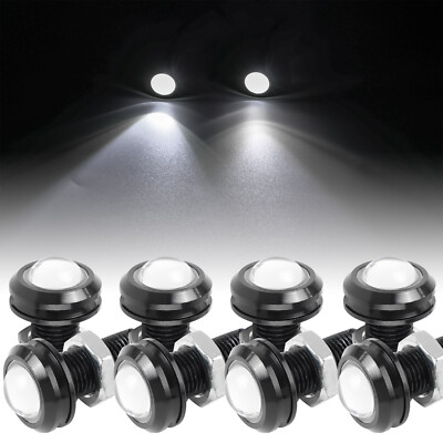 8x Eagle Eye LED Tagfahrlicht Rückfahrlampe Lampen Motorrad  Weiß Wasserdich