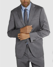 Men's Kenneth Cole Reaction Techni-Cole The Flex Coat Suit Jacket 42Short - Grey