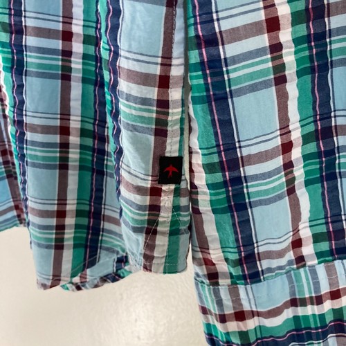 New Relwen Exploded seersucker Multicolored Button up shirt size M - Imagen 5 de 7