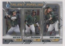 2021 Bowman Talent Pipeline Luis Barrera Nick Allen Grant Holmes #TP-OAK y0i