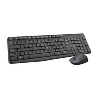 Maus Tastatur Set - Kabellos - Logitech - MK235 - Azerty - Graphite