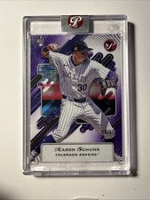 2025 Topps Pristine Aaron Schunk Purple Refractor /99 ENCASED Colorado Rockies 