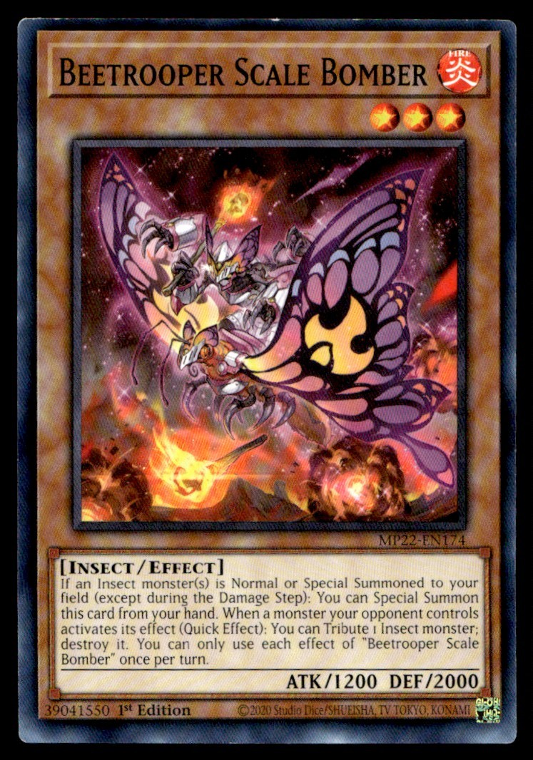 Beetrooper Scale Bomber - MP22-EN174 - 1st Edition - YuGiOh | Buy 2 Get 1 Free