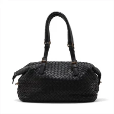 Bottega Veneta Intrecciato Leather Shoulder bag Black