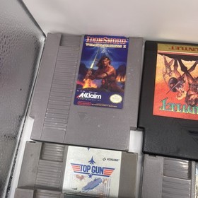 Lot Of 10 Original Nes Black Box Baseball Duck Hunt Track Meet Gauntlet Tmnt