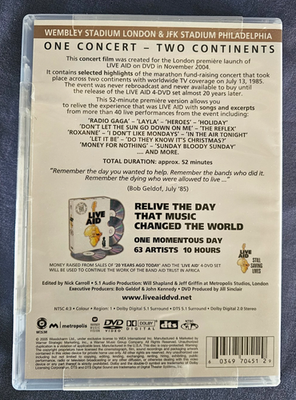 Live Aid - 20 Years Ago Today - The Story of Live Aid (DVD, 2005