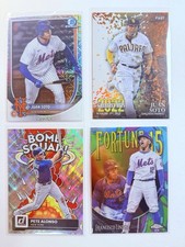 4 card lot of Mets Stars. 2 Juan Soto, 1 Pete Afonso, Francisco lindor  C Info