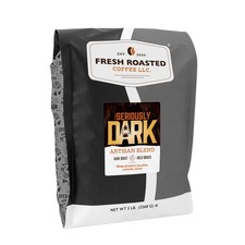 Fresh Roasted Coffee,Seriously Dark Artisan Blend,5 lb Dark Roast, Kosher, Wh... 14.42 per pound