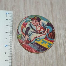 Baseball Showa Retro Vintage Japanese Menko Card Round Japan