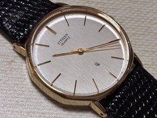 Citizen CQ Quartz Mens Watch 31mm Replacement Leather Strap