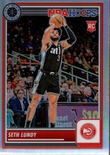 2023-24 Hoops Premium Stock Silver Prizm #206 Seth Lundy Rookie RC Card