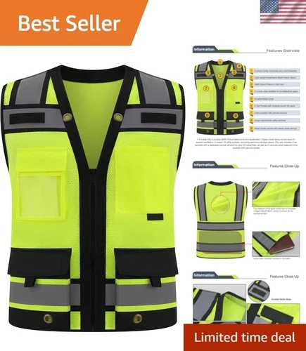 Class 2 High Visibility Reflective Safety Vests Women & Men - product listing photo