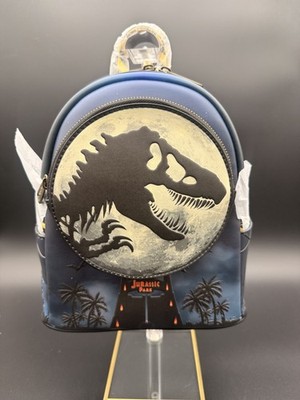 NWT Loungefly Jurassic Park 30th Anniversary Dino Moon Glow Mini Backpack T-Rex