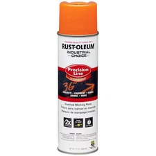 Rust-Oleum 201516V Precision Line Marking Paint, Inverted, Apwa Orange, 20 Oz