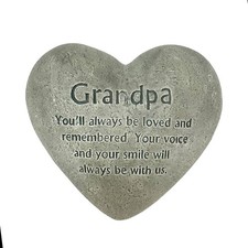 The Gerson Companies Heart Shaped Memorial Stone Grandad 