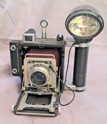 Graflex Century Graphic 2x3 Camera w/ Flash and Roll Holder | eBay