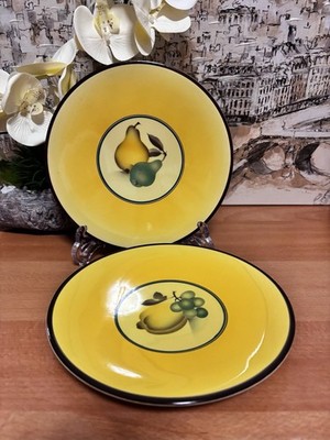 Vintage 1950s Royal Copenhagen Denmark Fruit Bellona Faience Porcelain Plates
