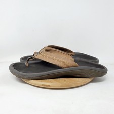 Olukai Hokua Sandals Mens 12 Slip On Pool Beach Flip Flop Slide Shoes WORN