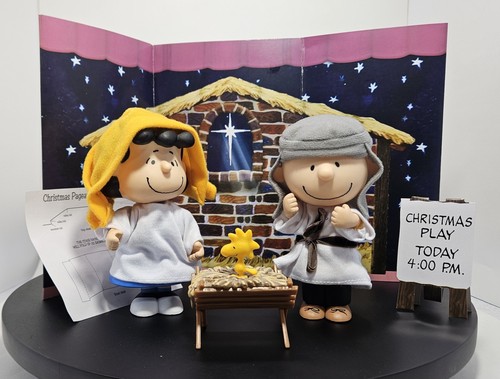 Presepe di arachidi, Charlie Brown, Lucy, Woodstock, 2010, Forever Fun, Poseable - Foto 2 di 7