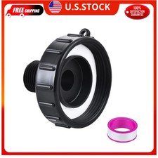 Wantmatch IBC Tote Adapter 2.44in Fine Thread to 3/4in GHT Male Garden Hose