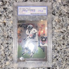 Upper Deck 1996 SP Jamal Anderson #59 Rookie PSA 9 Atlanta Falcons NFL Card. rookie card picture
