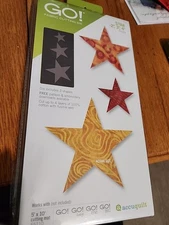 Accuquilt GO! Star 2”, 3”, 4” #55028 Fabric Cutting Die