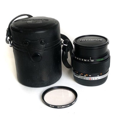 Olympus OM-SYSTEM E.Zuiko Auto-T 100mm f/2.8 Telephoto Camera Lens SN 152004