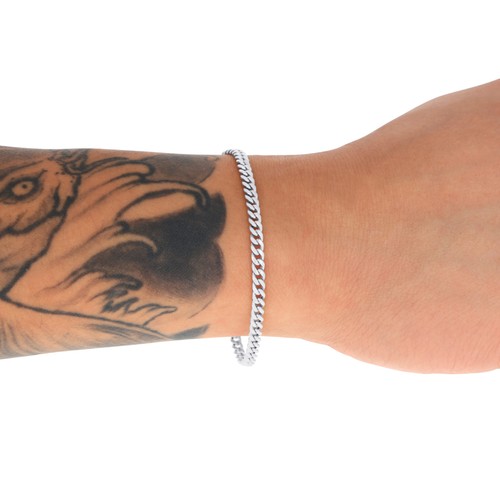 10K White Gold 3mm-9mm Miami Cuban Link Chain Bracelet Mens Womens 7" 7.5" 8" 9" - Picture 4 of 72