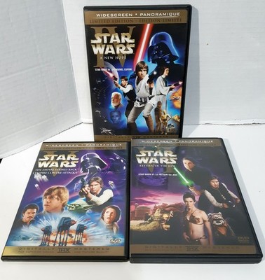 Star Wars Trilogy Original + Theatrical Unaltered Version 6 Disc DVD Set OOP