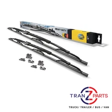 2x HELLA 28INCH/700MM UNIVERSAL WIPER BLADES FITS VOLVO FH16, FL7, FL12, FL10