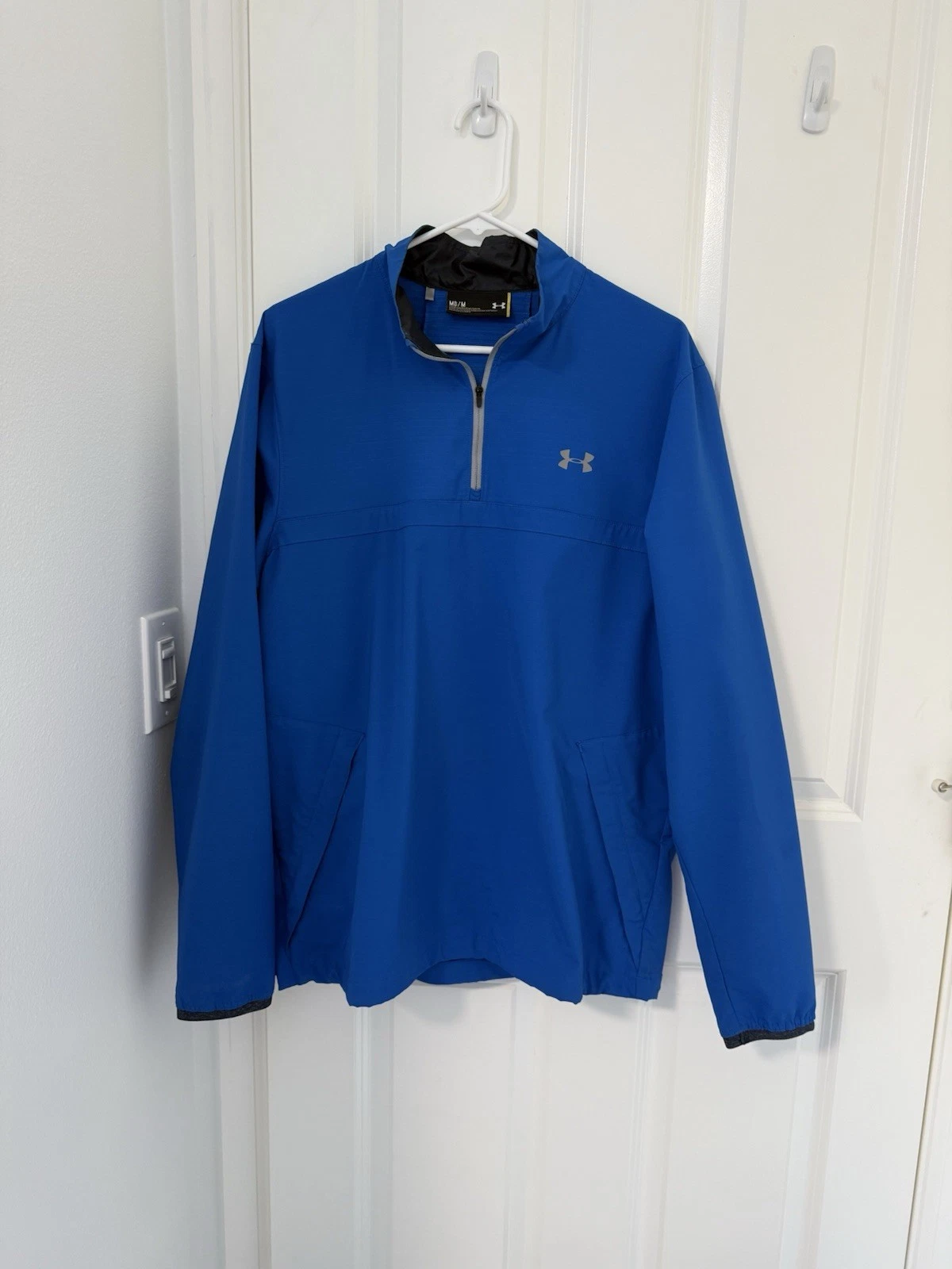 Under Armour Mens Storm 2 Blue Quarter Zip Jacket - Size Medium