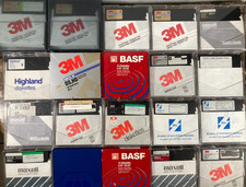 HUGE LOT 244 Floppy Disks 5.25" Vintage IBM Software Programs Used  Blanks