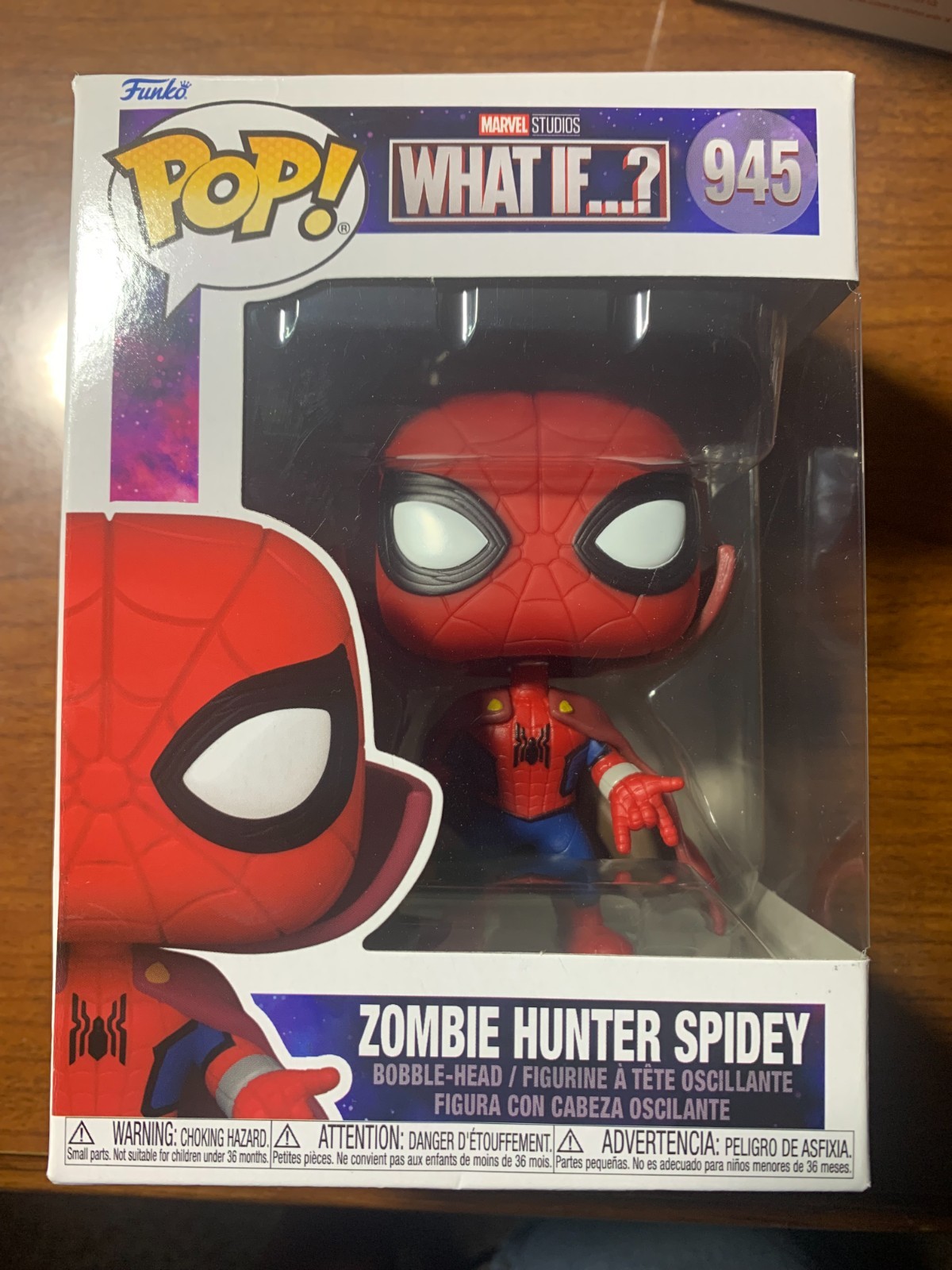 Funko POP! Marvel What If...? Zombie Hunter Spidey #945 Viny