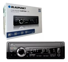 BLAUPUNKT CURITIBA120 1-Din Mechless, USB, BT Aux-In Fixed Face, AM/FM Car Radio