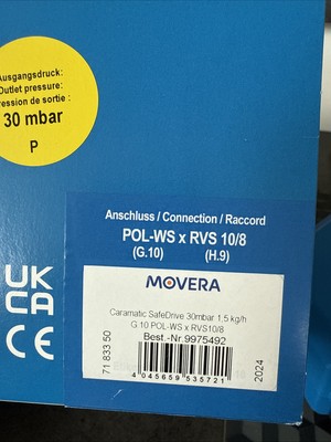 Gasdruck-Regelanlage GOK Caramatic SafeDrive 30mbar 1,5 kg/h G.10 (Schweden)