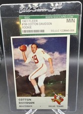 1961 Fleer Cotton Davidson Rookie Card RC #199 SGC Raw. rookie card picture