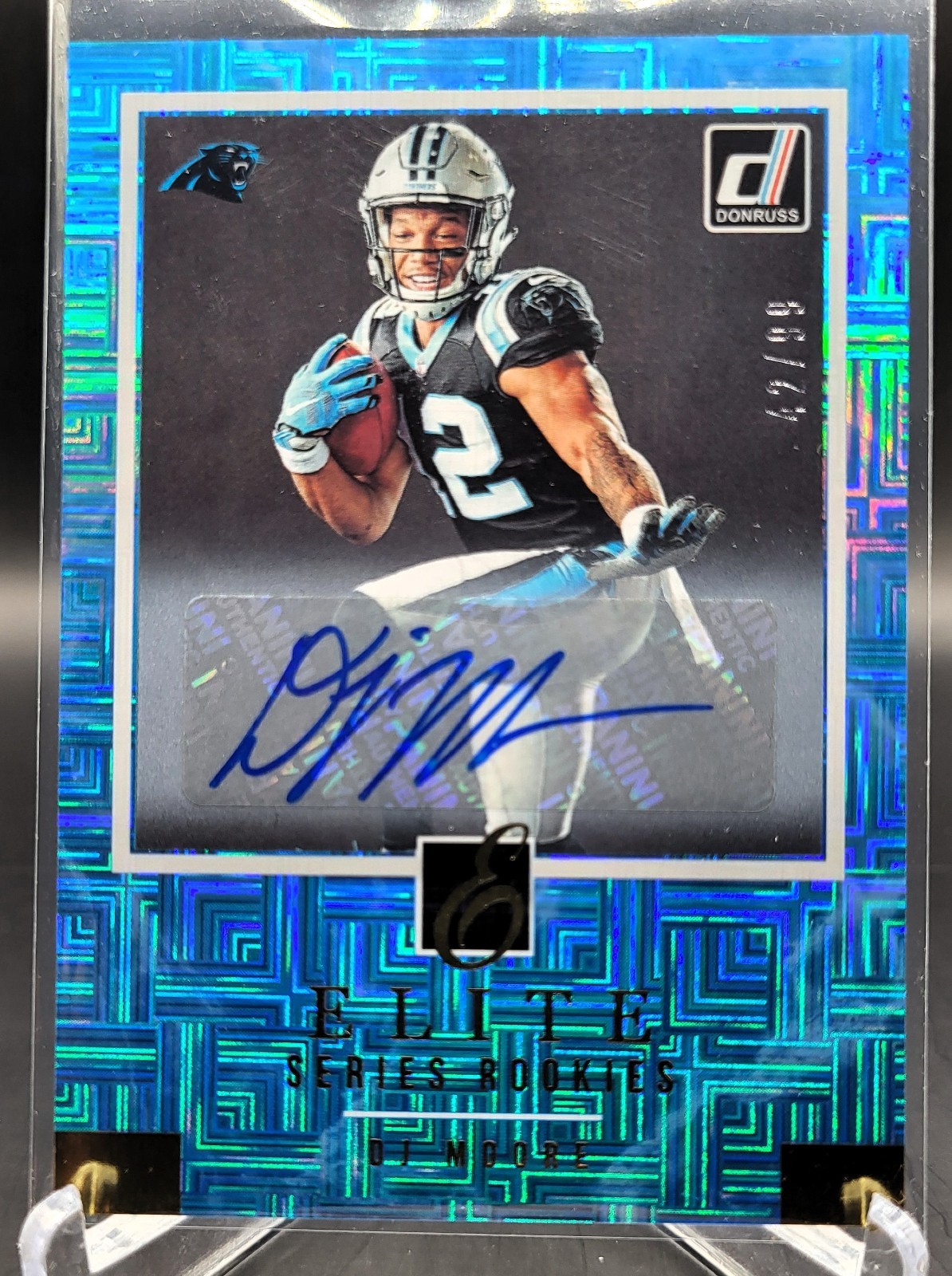 DJ Moore 2018 Donruss /99 Elite Series Rookie Auto - Panthers / Bears