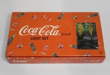 Coca-Cola Christmas String Light Set Coke Bottles and Vending Machines VTG "93