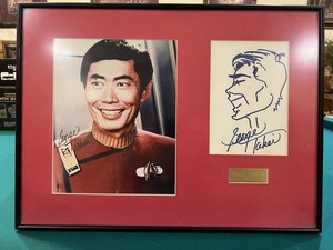 Star Trek: George Takei As Sulu Autographed Art