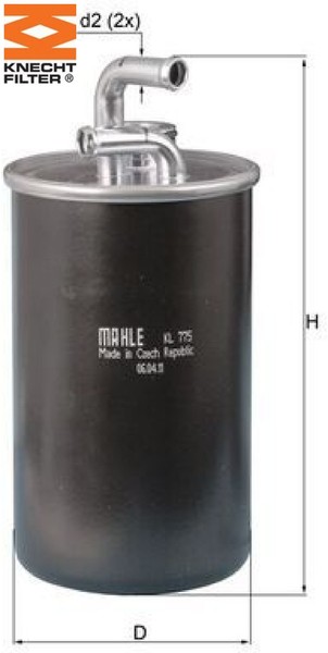 Knecht KL775 Kraftstofffilter Kraftstoffilter FüR Chrysler FüR Dodge FüR Jeep-image