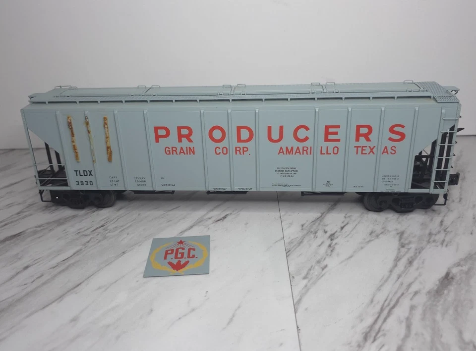 Atlas 6385 PS-4427 Low Side Covered Hopper O gauge 3-Rail Producer's Grain BOX - Image 4 of 4