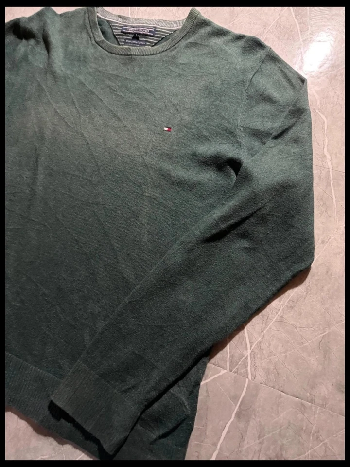 Pull Tommy Hilfiger, Col Rond Crewneck, Sweat Cachemire Pima Coton #MLRLT1 - Photo 4/4