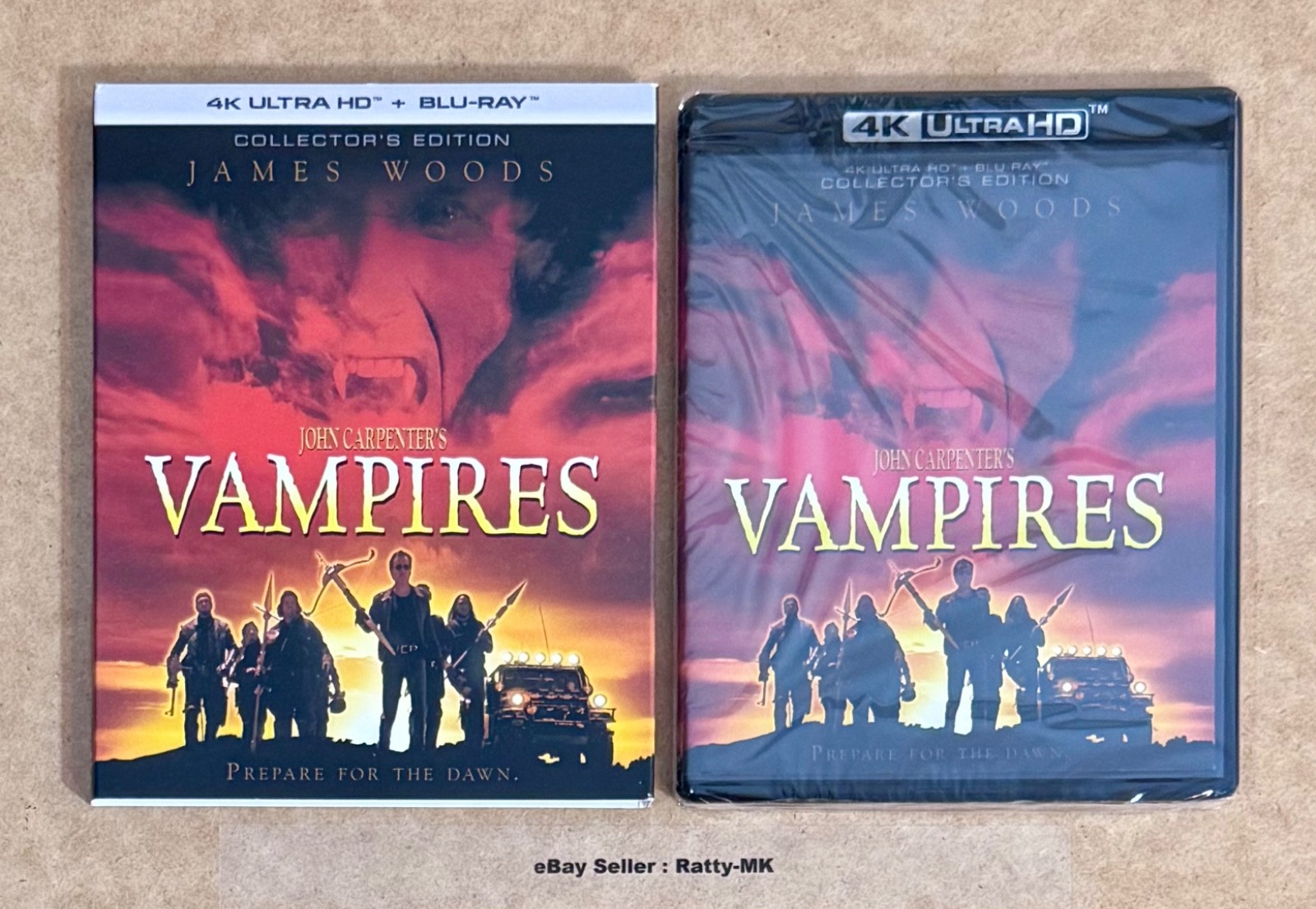 JOHN CARPENTER'S VAMPIRES - USA IMPORT 4K + BLU RAY COLLECTOR'S EDITION - NEW