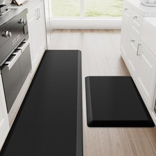 Kitchen Mats, 2PCS Kitchen Rugs, Cushioned Anti Fatigue Kitchen Mats for Floor,