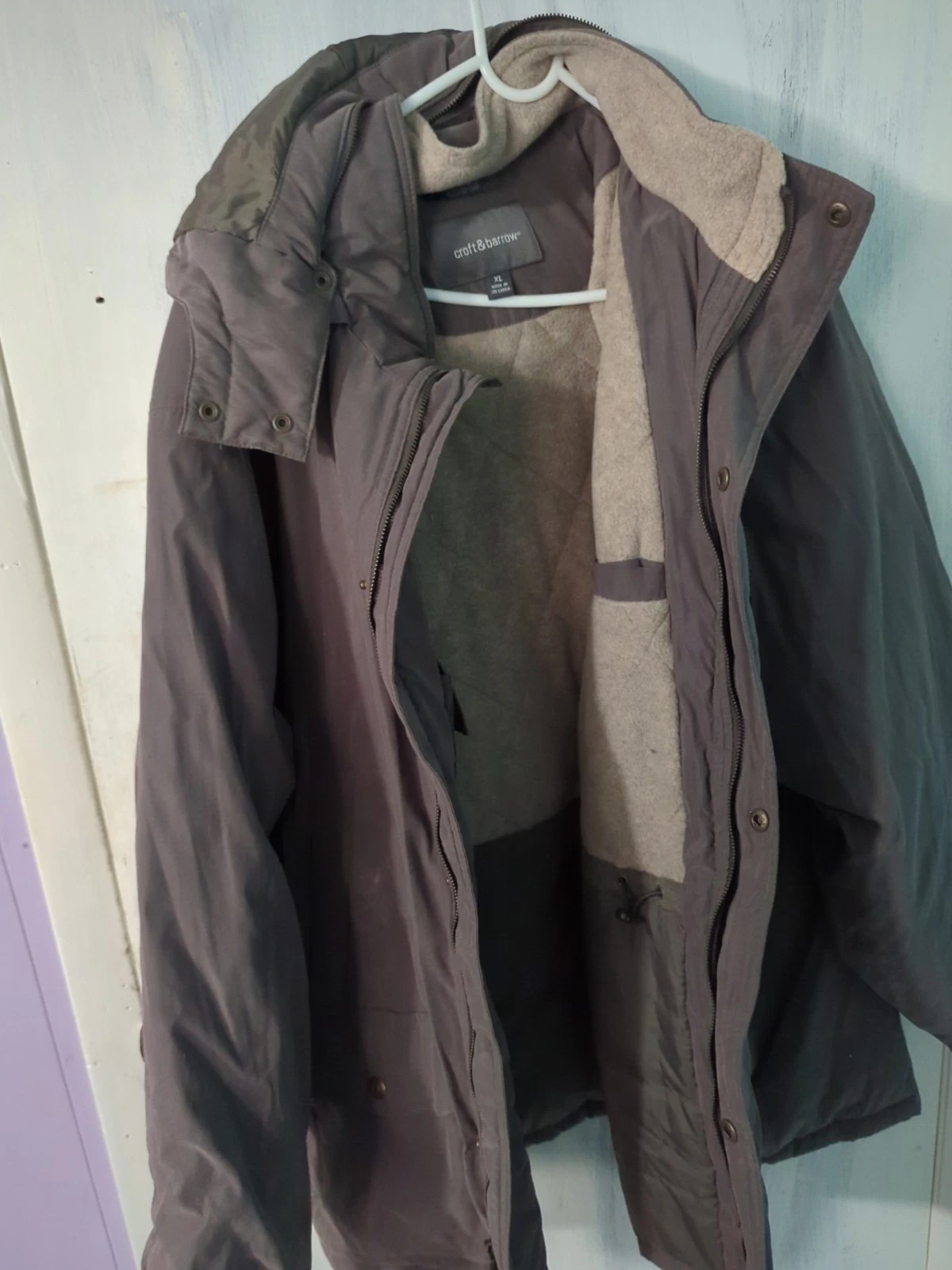 Croft & Barrow Ultimate Stain Defense Green XL Zip Up Jacket