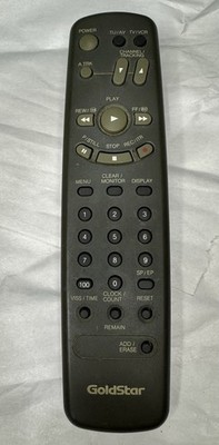 GoldStar TV VCR Remote Control Original OEM Vintage