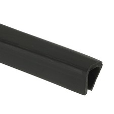 3/8" Rubber Edge Trim, 6.6 ft Flexible U Channel Edge Guard Protector for Kee...